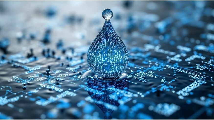 Water drop on a circuitboard: Ecolab Watermark™ Study